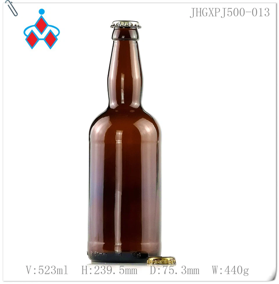 500ml Amber Beer Glass Bottle