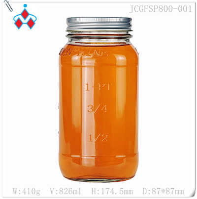 صاف گلاس جار 800 ملی لٹر